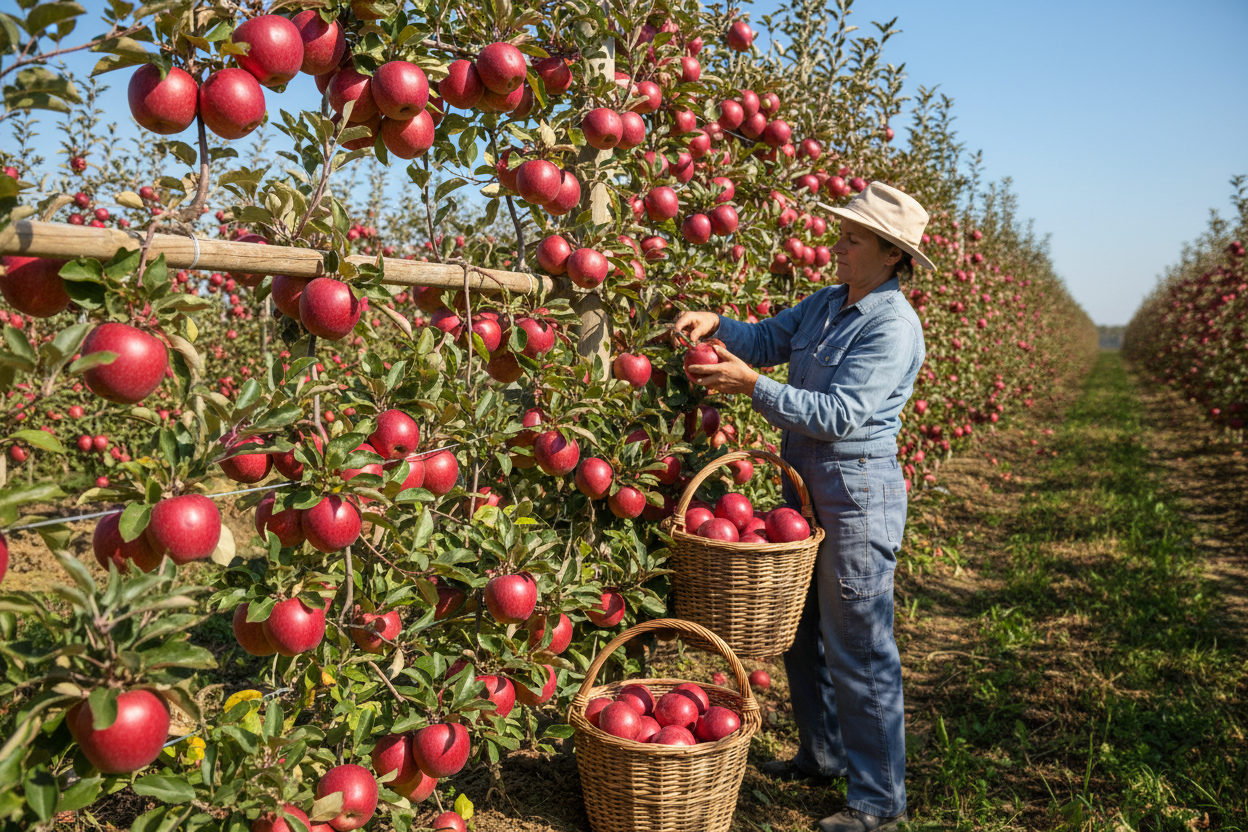 Mar soiul Florina - ( Pomi standard ramificatii cresteri libere )