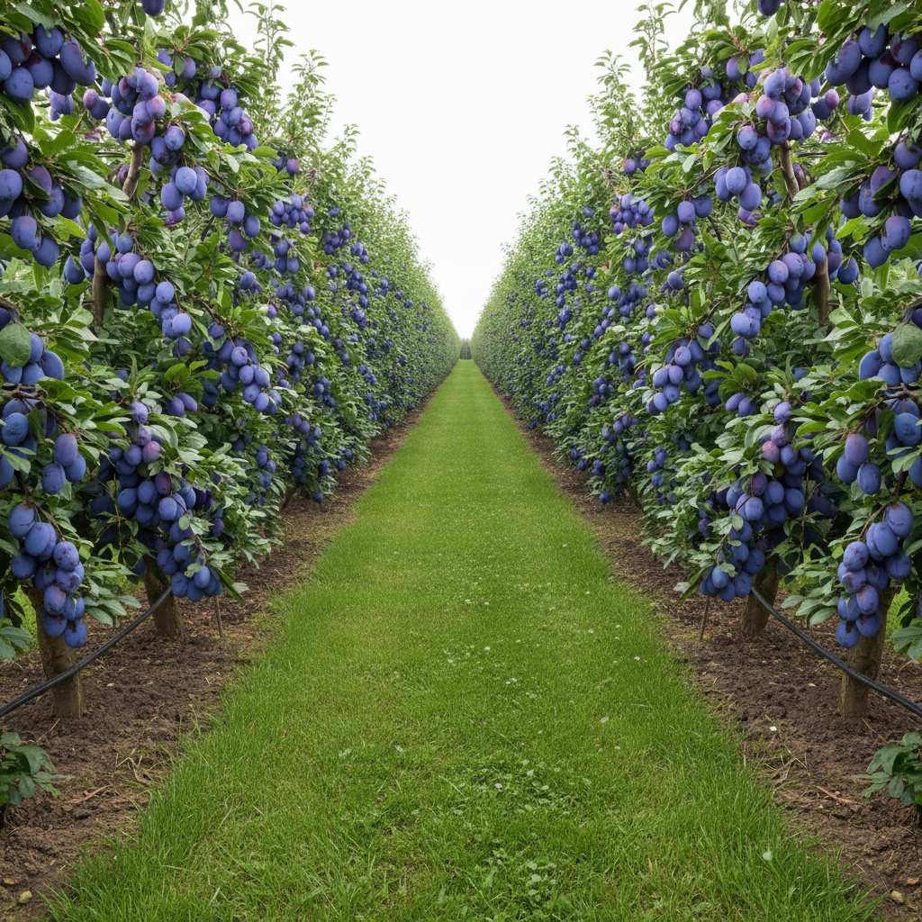 Prun soiul Cachanska Lepotica - ( Pomi standard ramificatii cresteri libere )